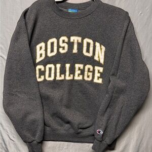 Champion Boston College Stitched Crew Neck Sweatshirt